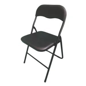 Alquiler de silla plegable acolchada negra