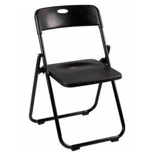 Alquiler de silla plegable negra para eventos