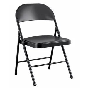 Alquiler de silla premium acolchada negra para galas
